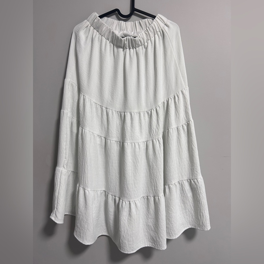Dazy White Maxi Skirt